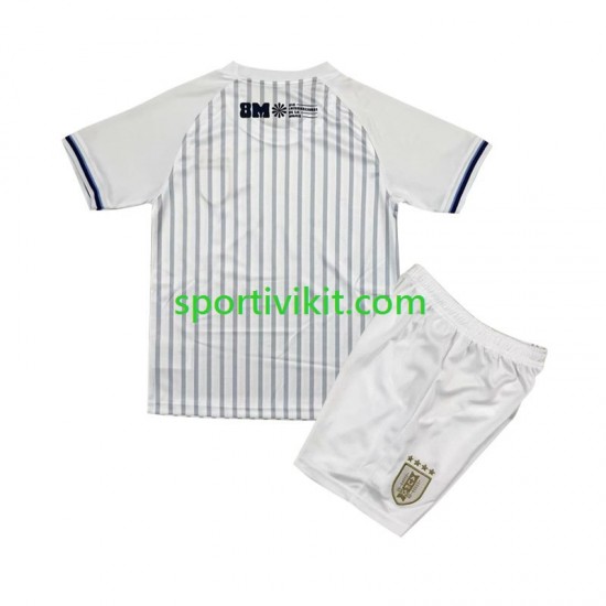 Completo da calcio Bambini Uruguay Maglia Seconda 2024 Manica Corta
