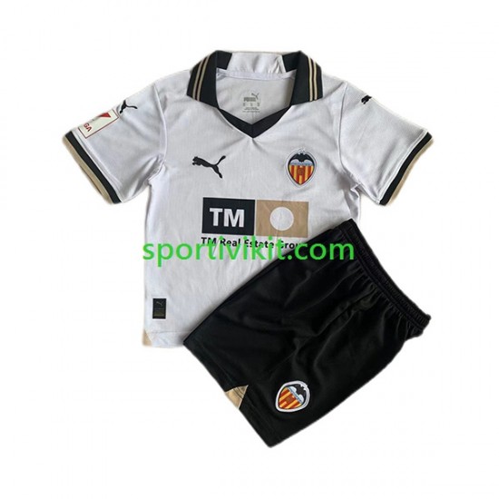 Completo da calcio Bambini Valencia CF Maglia Prima 2023-2024 Manica Corta Completo da calcio Bambini Valencia CF Maglia Prima 2023-2024 Manica Corta