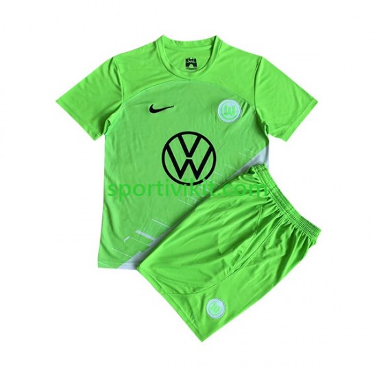 Completo da calcio Bambini VfL Wolfsburg Maglia Prima 2023-2024 Manica Corta Completo da calcio Bambini VfL Wolfsburg Maglia Prima 2023-2024 Manica Corta