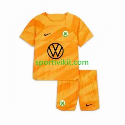 Completo da calcio Bambini VfL Wolfsburg Portiere Maglia Prima 2023-2024 Manica Corta