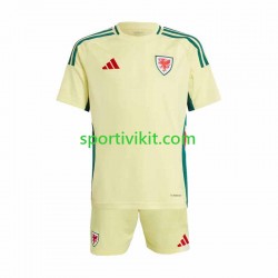 Completo da calcio Bambini Galles Maglia Seconda 2024 Manica Corta