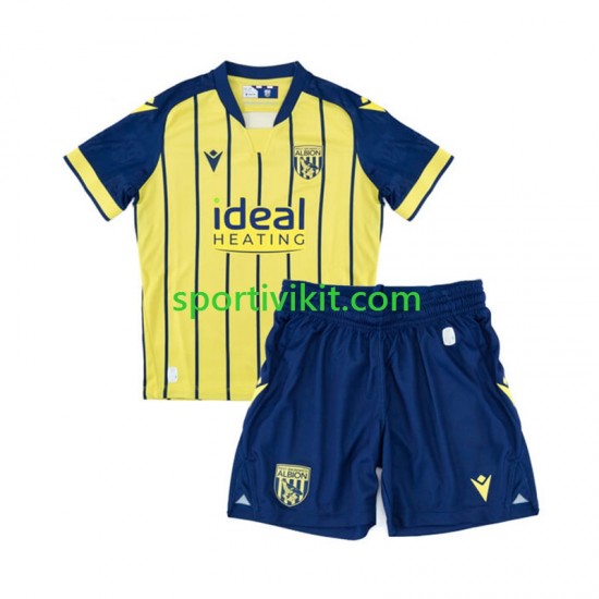 Completo da calcio Bambini West Bromwich Albion Maglia Seconda 2024-2025 Manica Corta Completo da calcio Bambini West Bromwich Albion Maglia Seconda 2024-2025 Manica Corta