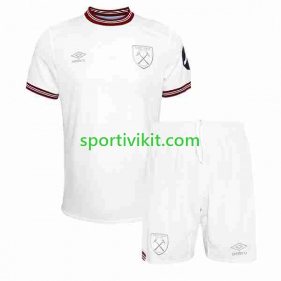 Completo da calcio Bambini West Ham United Maglia Seconda 2023-2024 Manica Corta
