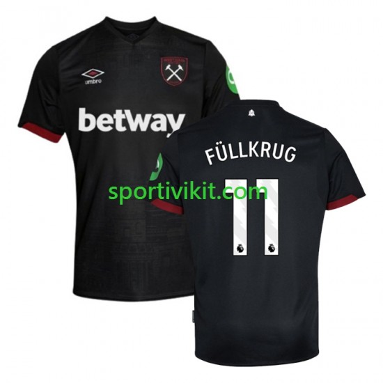 West Ham United FULLKRUG 11 Uomo Maglia Seconda 2024-2025 Manica Corta West Ham United FULLKRUG 11 Uomo Maglia Seconda 2024-2025 Manica Corta