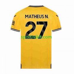 Wolverhampton Wanderers Matheus Nunes 27 Uomo Maglia Prima 2023-2024 Manica Corta