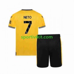 Completo da calcio Bambini Wolverhampton Wanderers NETO 7 Maglia Prima 2023-2024 Manica Corta