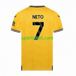 Wolverhampton Wanderers NETO 7 Uomo Maglia Prima 2023-2024 Manica Corta