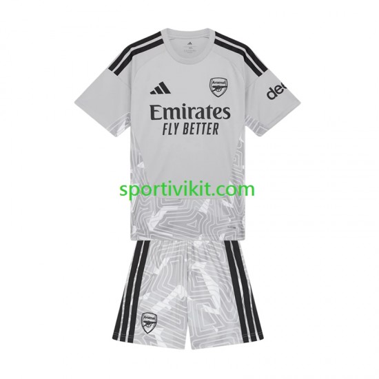 Completo da calcio Bambini Arsenal Portiere Maglia Prima 2026-2027 Manica Corta