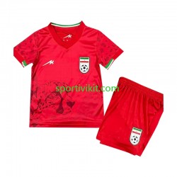 Completo da calcio Bambini Iran Maglia Seconda 2026 Manica Corta