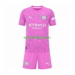 Completo da calcio Bambini Manchester City Portiere Maglia Seconda 2026-2027 Manica Corta