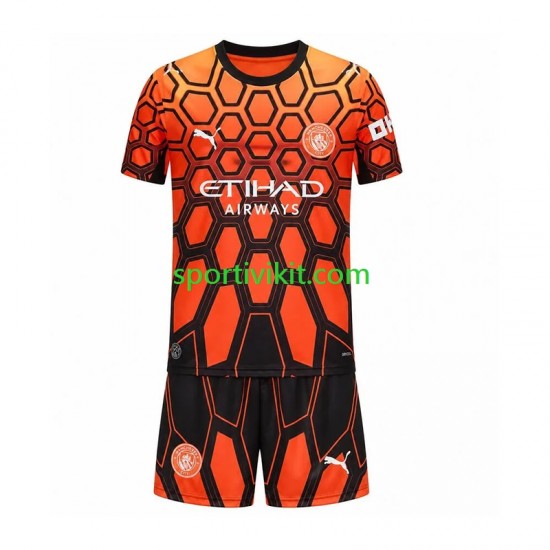 Completo da calcio Bambini Manchester City Portiere Maglia Terza 2026-2027 Manica Corta
