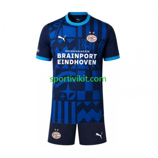 Completo da calcio Bambini PSV Eindhoven Maglia Terza 2026-2027 Manica Corta