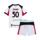 Completo da calcio Bambini AC Milan Ardon Jashari 30 Maglia Seconda 2025-2026 Manica Corta