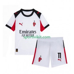 Completo da calcio Bambini AC Milan Christian Pulisic 11 Maglia Seconda 2025-2026 Manica Corta