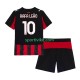 Completo da calcio Bambini AC Milan Rafael Leao 10 Maglia Prima 2025-2026 Manica Corta Completo da calcio Bambini AC Milan Rafael Leao 10 Maglia Prima 2025-2026 Manica Corta