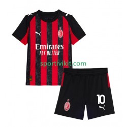 Completo da calcio Bambini AC Milan Rafael Leao 10 Maglia Prima 2025-2026 Manica Corta