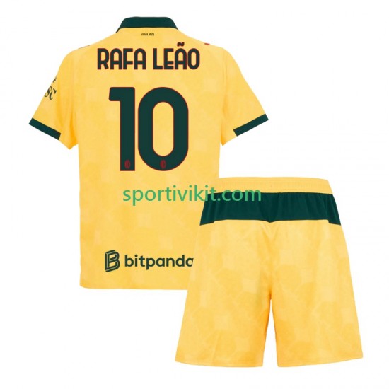 Completo da calcio Bambini AC Milan Rafael Leao 10 Maglia Terza 2025-2026 Manica Corta