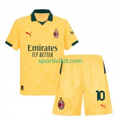 Completo da calcio Bambini AC Milan Rafael Leao 10 Maglia Terza 2025-2026 Manica Corta