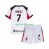 Completo da calcio Bambini AC Milan Santiago Gimenez 7 Maglia Seconda 2025-2026 Manica Corta