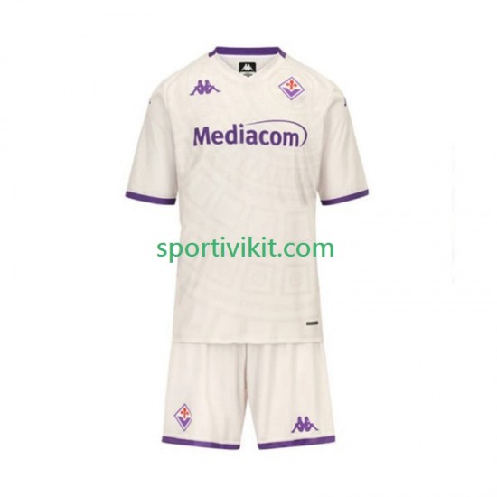 Completo da calcio Bambini ACF Fiorentina Maglia Seconda 2025-2026 Manica Corta