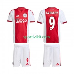 Completo da calcio Bambini AFC Ajax Brian Brobbey 9 Maglia Prima 2025-2026 Manica Corta