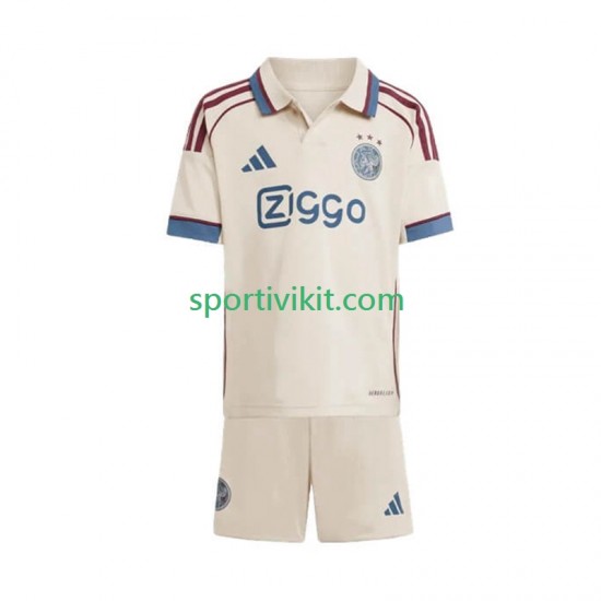 Completo da calcio Bambini AFC Ajax Maglia Terza 2025-2026 Manica Corta Completo da calcio Bambini AFC Ajax Maglia Terza 2025-2026 Manica Corta