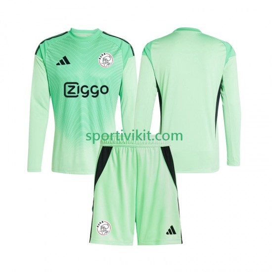 Completo da calcio Bambini AFC Ajax Portiere Maglia Prima 2025-2026 Manica Lunga