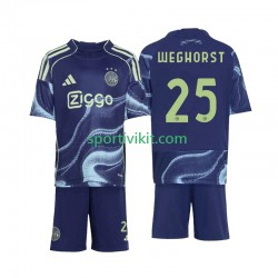 Completo da calcio Bambini AFC Ajax Wout Weghorst 25 Maglia Seconda 2025-2026 Manica Corta
