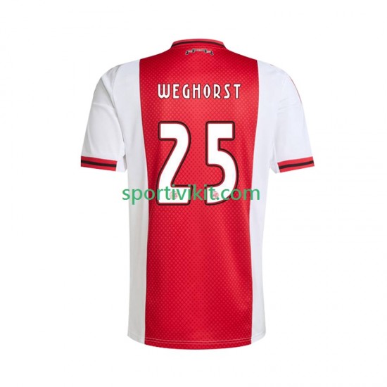 AFC Ajax Wout Weghorst 25 Uomo Maglia Prima 2025-2026 Manica Corta