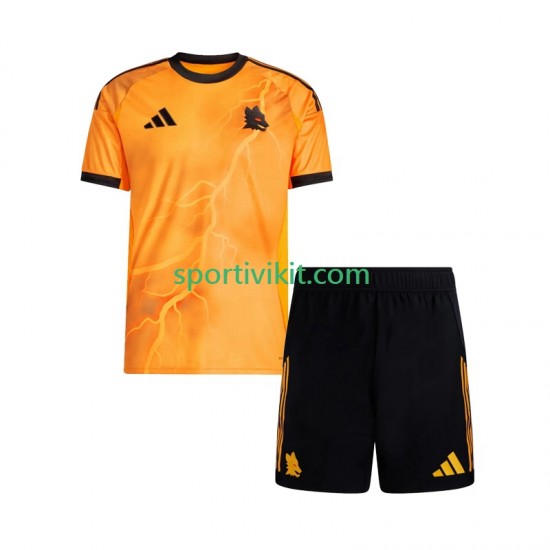 Completo da calcio Bambini AS Roma Maglia Seconda 2025-2026 Manica Corta