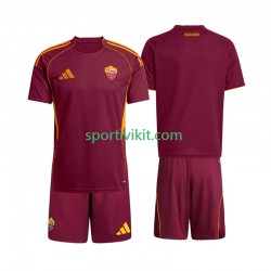 Completo da calcio Bambini AS Roma Maglia Prima 2025-2026 Manica Corta