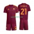 Completo da calcio Bambini AS Roma Dybala 21 Maglia Prima 2025-2026 Manica Corta