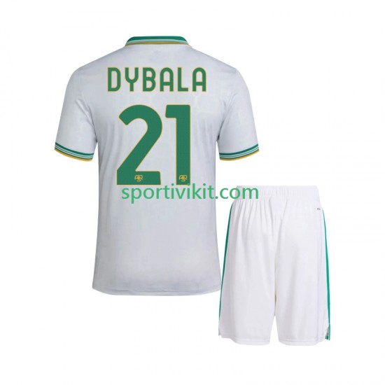Completo da calcio Bambini AS Roma Dybala 21 Maglia Terza 2025-2026 Manica Corta