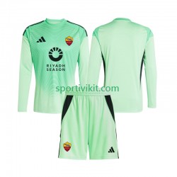 Completo da calcio Bambini AS Roma Portiere Maglia Seconda Quarto 2025-2026 Manica Lunga