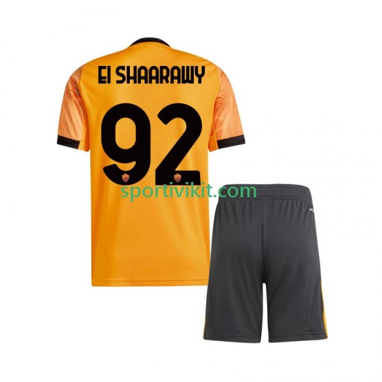 Completo da calcio Bambini AS Roma Stephan El Shaarawy 92 Maglia Seconda 2025-2026 Manica Corta