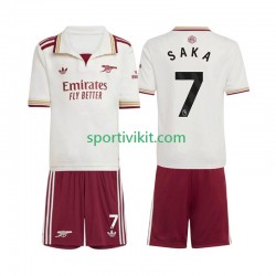 Completo da calcio Bambini Arsenal Bukayo Saka 7 Maglia Terza 2025-2026 Manica Corta