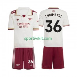Completo da calcio Bambini Arsenal Martin Zubimendi 36 Maglia Terza 2025-2026 Manica Corta