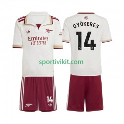 Completo da calcio Bambini Arsenal Viktor Gyokeres 14 Maglia Terza 2025-2026 Manica Corta