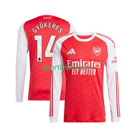 Arsenal Viktor Gyokeres 14 Uomo Maglia Prima 2025-2026 Manica Lunga Arsenal Viktor Gyokeres 14 Uomo Maglia Prima 2025-2026 Manica Lunga