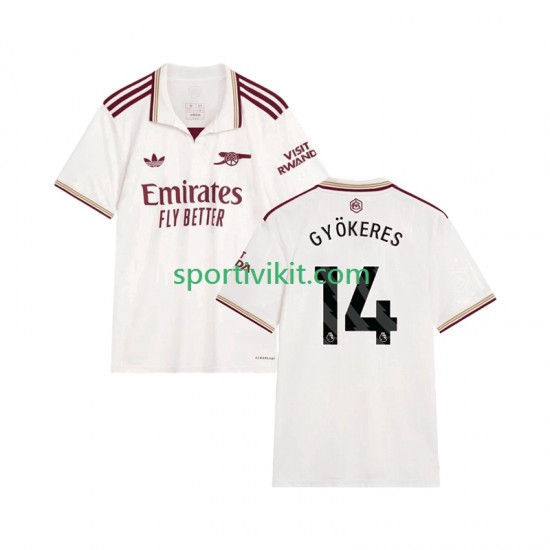 Arsenal Viktor Gyokeres 14 Uomo Maglia Terza 2025-2026 Manica Corta Arsenal Viktor Gyokeres 14 Uomo Maglia Terza 2025-2026 Manica Corta