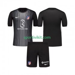 Completo da calcio Bambini Atlético Madrid Portiere Maglia Seconda 2025-2026 Manica Corta