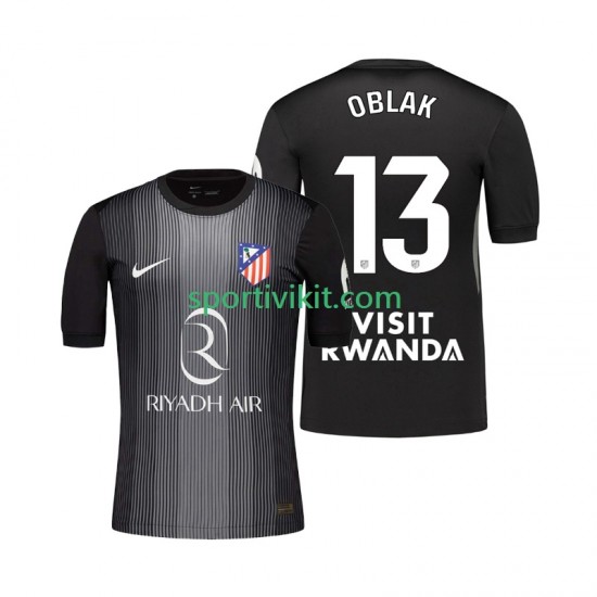 Atlético Madrid Portiere Jan Oblak 13 Uomo Maglia Seconda 2025-2026 Manica Corta Atlético Madrid Portiere Jan Oblak 13 Uomo Maglia Seconda 2025-2026 Manica Corta
