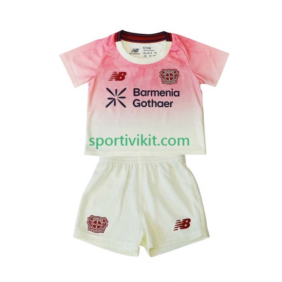 Completo da calcio Bambini Bayer 04 Leverkusen Maglia Seconda 2025-2026 Manica Corta Completo da calcio Bambini Bayer 04 Leverkusen Maglia Seconda 2025-2026 Manica Corta