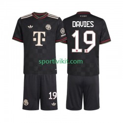 Completo da calcio Bambini FC Bayern München Alphonso Davies 19 Maglia Terza 2025-2026 Manica Corta