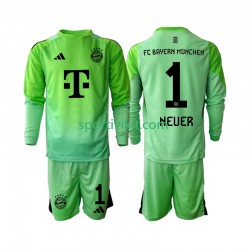Completo da calcio Bambini FC Bayern München Portiere Neuer 1 Maglia Prima 2025-2026 Manica Lunga