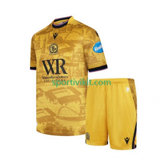 Completo da calcio Bambini Blackburn Rovers Maglia Seconda 2025-2026 Manica Corta Completo da calcio Bambini Blackburn Rovers Maglia Seconda 2025-2026 Manica Corta