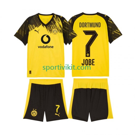 Completo da calcio Bambini Borussia Dortmund Jobe Bellingham 7 Maglia Prima 2025-2026 Manica Corta Completo da calcio Bambini Borussia Dortmund Jobe Bellingham 7 Maglia Prima 2025-2026 Manica Corta