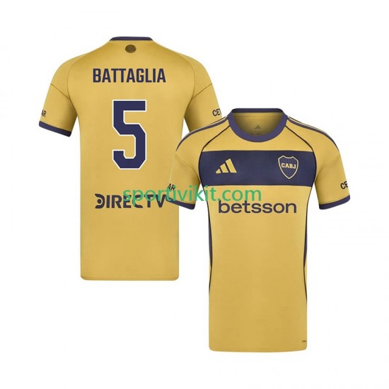 CA Boca Juniors Rodrigo Battaglia 5 Uomo Maglia Seconda 2025-2026 Manica Corta