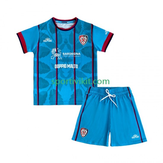 Completo da calcio Bambini Cagliari Maglia Terza 2025-2026 Manica Corta Completo da calcio Bambini Cagliari Maglia Terza 2025-2026 Manica Corta