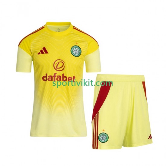Completo da calcio Bambini Celtic Portiere FC Maglia Prima 2025-2026 Manica Corta